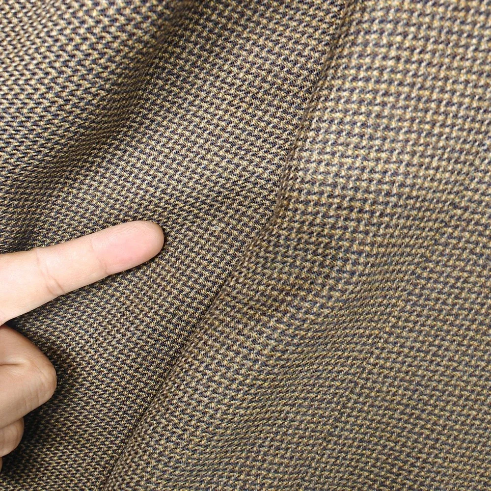 Canali Blazer Mens 44 Brown Micro Check Two Button Wool Sport Coat Italy
